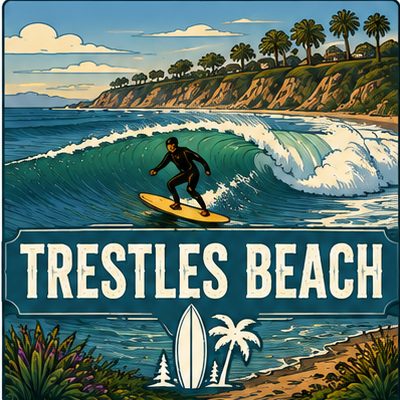 Trestles Beach illustration