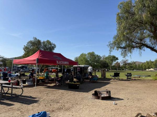 Blackhawks campout photo 19